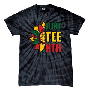 Juneteenth Black History American Flag African Tie-Dye T-Shirt