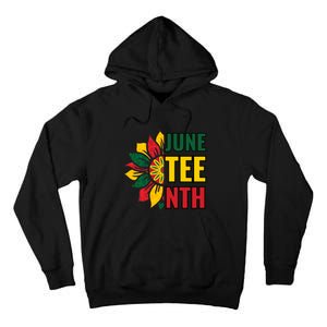 Juneteenth Black History American Flag African Tall Hoodie