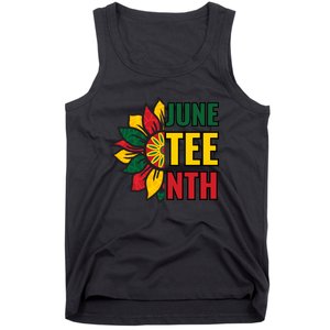 Juneteenth Black History American Flag African Tank Top