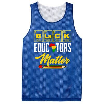 Juneteenth Black History Month Black Educators Matter Funny Gift Mesh Reversible Basketball Jersey Tank