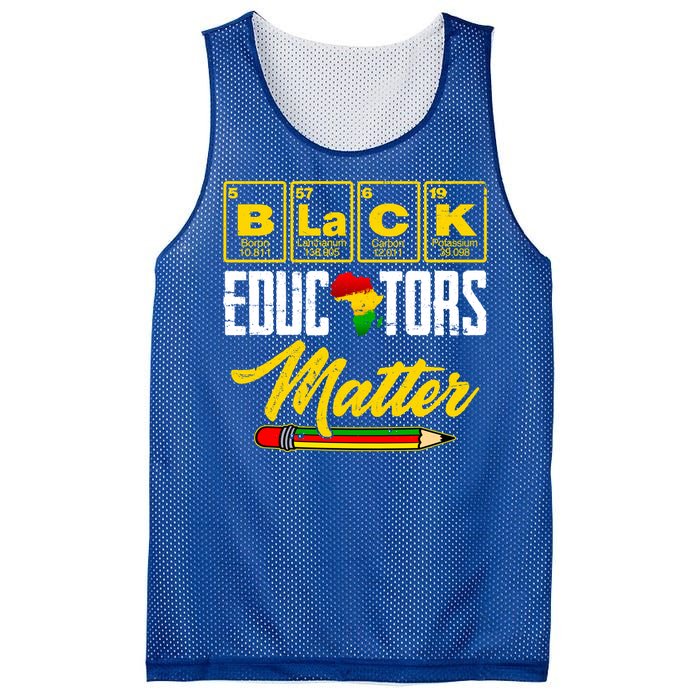 Juneteenth Black History Month Black Educators Matter Funny Gift Mesh Reversible Basketball Jersey Tank