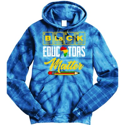 Juneteenth Black History Month Black Educators Matter Funny Gift Tie Dye Hoodie