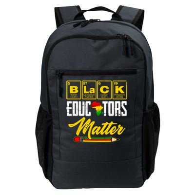 Juneteenth Black History Month Black Educators Matter Funny Gift Daily Commute Backpack