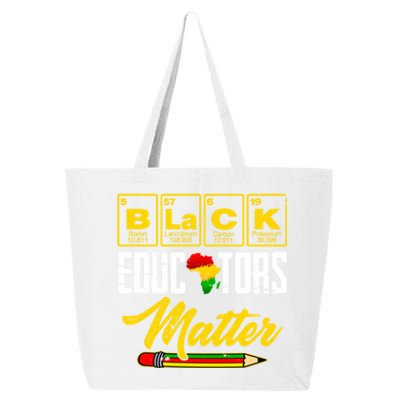 Juneteenth Black History Month Black Educators Matter Funny Gift 25L Jumbo Tote