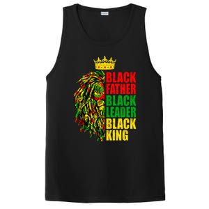 Juneteenth Black History Month Lion Black Father Leader Gift PosiCharge Competitor Tank