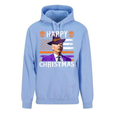 Joe Biden Happy Halloween Happy Christmas US Flag Unisex Surf Hoodie