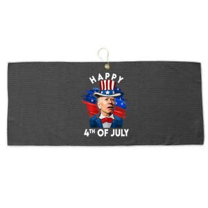 Joe Biden Happy Fourth Of July Gift Usa Flag Memorial Day Great Gift Large Microfiber Waffle Golf Towel