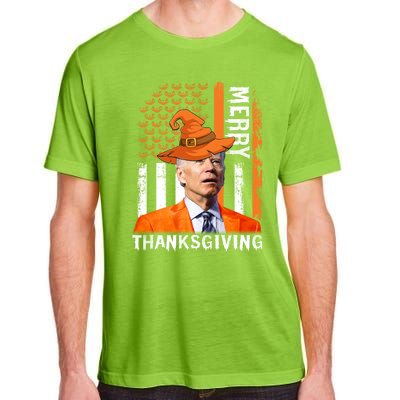 Joe Biden Happy Halloween Shirt Merry Thanksgiving US Flag Adult ChromaSoft Performance T-Shirt