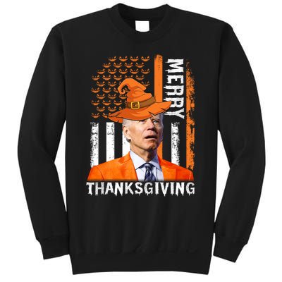 Joe Biden Happy Halloween Shirt Merry Thanksgiving US Flag Sweatshirt