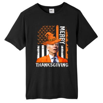 Joe Biden Happy Halloween Shirt Merry Thanksgiving US Flag Tall Fusion ChromaSoft Performance T-Shirt