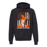 Joe Biden Happy Halloween Shirt Merry Thanksgiving US Flag Premium Hoodie