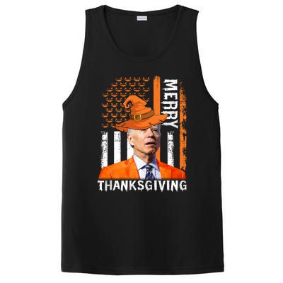 Joe Biden Happy Halloween Shirt Merry Thanksgiving US Flag PosiCharge Competitor Tank