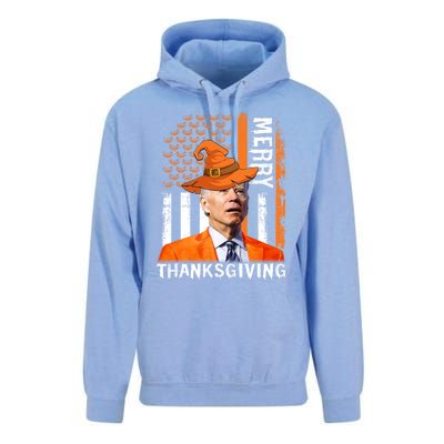 Joe Biden Happy Halloween Shirt Merry Thanksgiving US Flag Unisex Surf Hoodie