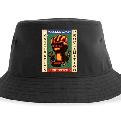 Juneteenth Black History American African Freedom Day Sustainable Bucket Hat