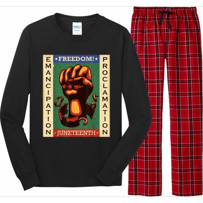 Juneteenth Black History American African Freedom Day Long Sleeve Pajama Set