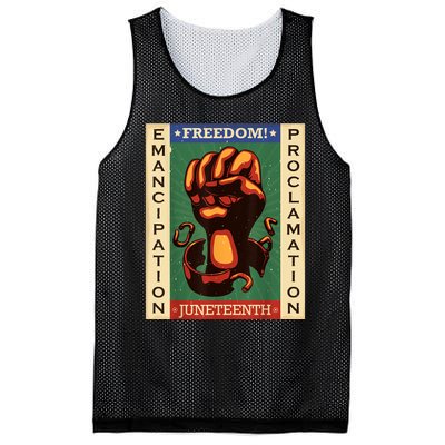 Juneteenth Black History American African Freedom Day Mesh Reversible Basketball Jersey Tank