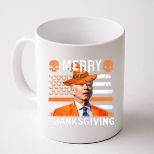 Joe Biden Happy Halloween Shirt Merry Thanksgiving US Flag Coffee Mug