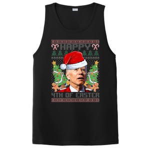 Joe Biden Happy 4th Easter Ugly Christmas Sweater  PosiCharge Competitor Tank