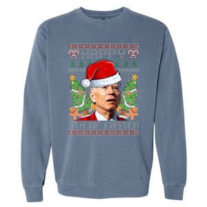 Joe Biden Happy 4th Easter Ugly Christmas Sweater  Garment-Dyed Sweatshirt