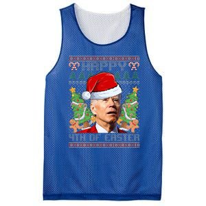 Joe Biden Happy 4th Easter Ugly Christmas Sweater  Mesh Reversible Basketball Jersey Tank