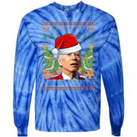 Joe Biden Happy 4th Easter Ugly Christmas Sweater  Tie-Dye Long Sleeve Shirt