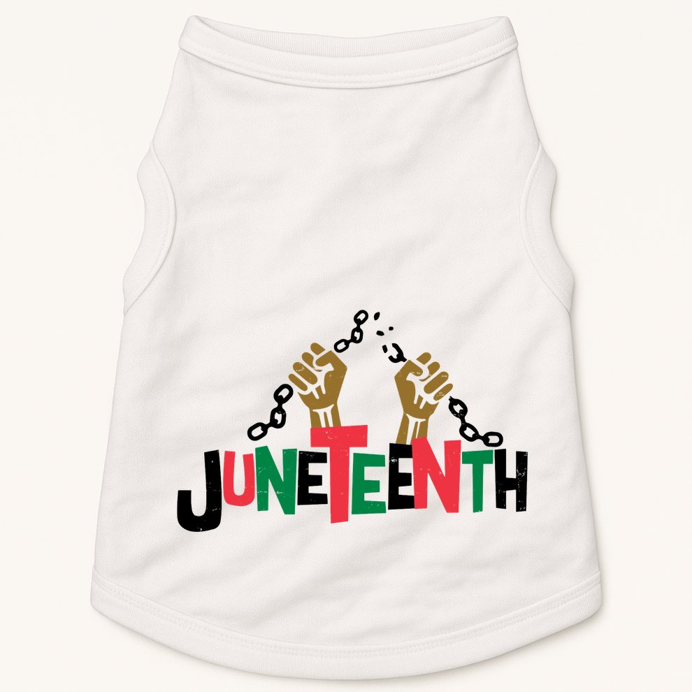 Juneteenth Black History Month Freedom Doggie Tank