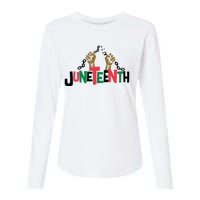 Juneteenth Black History Month Freedom Womens Cotton Relaxed Long Sleeve T-Shirt