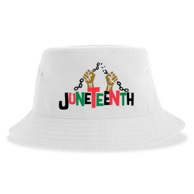 Juneteenth Black History Month Freedom Sustainable Bucket Hat