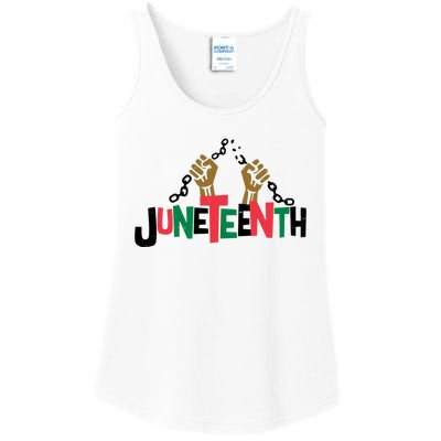 Juneteenth Black History Month Freedom Ladies Essential Tank