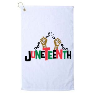 Juneteenth Black History Month Freedom Platinum Collection Golf Towel