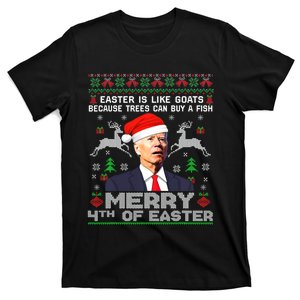 Joe Biden Happy 4th Easter Ugly Christmas Gift T-Shirt