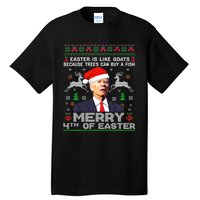 Joe Biden Happy 4th Easter Ugly Christmas Gift Tall T-Shirt