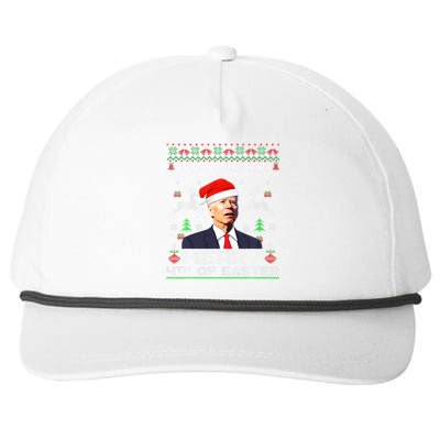 Joe Biden Happy 4th Easter Ugly Christmas Gift Snapback Five-Panel Rope Hat