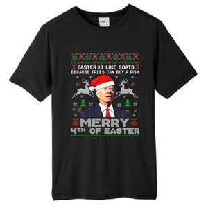 Joe Biden Happy 4th Easter Ugly Christmas Gift Tall Fusion ChromaSoft Performance T-Shirt