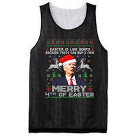 Joe Biden Happy 4th Easter Ugly Christmas Gift Mesh Reversible Basketball Jersey Tank