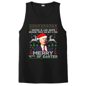 Joe Biden Happy 4th Easter Ugly Christmas Gift PosiCharge Competitor Tank