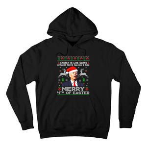 Joe Biden Happy 4th Easter Ugly Christmas Gift Tall Hoodie