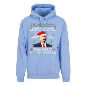 Joe Biden Happy 4th Easter Ugly Christmas Gift Unisex Surf Hoodie