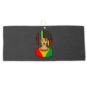 Juneteenth Black History Month Celebration Graphic Cool Gift Large Microfiber Waffle Golf Towel