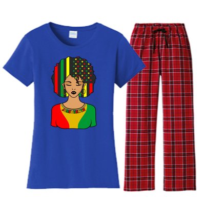 Juneteenth Black History Month Celebration Graphic Cool Gift Women's Flannel Pajama Set