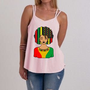 Juneteenth Black History Month Celebration Graphic Cool Gift Women's Strappy Tank