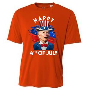 Joe Biden Happy Fourth Of July Funny Gift Usa Flag Memorial Day Cool Gift Cooling Performance Crew T-Shirt