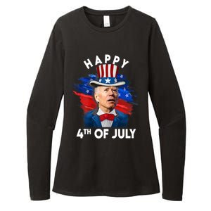 Joe Biden Happy Fourth Of July Funny Gift Usa Flag Memorial Day Cool Gift Womens CVC Long Sleeve Shirt