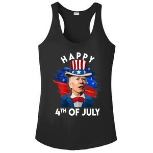 Joe Biden Happy Fourth Of July Funny Gift Usa Flag Memorial Day Cool Gift Ladies PosiCharge Competitor Racerback Tank