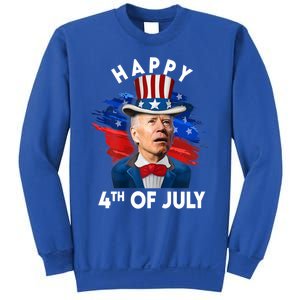 Joe Biden Happy Fourth Of July Funny Gift Usa Flag Memorial Day Cool Gift Sweatshirt