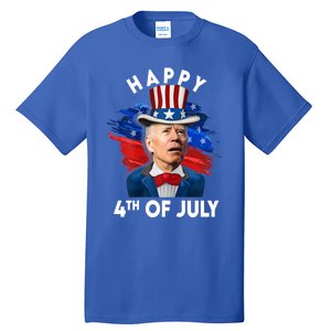 Joe Biden Happy Fourth Of July Funny Gift Usa Flag Memorial Day Cool Gift Tall T-Shirt