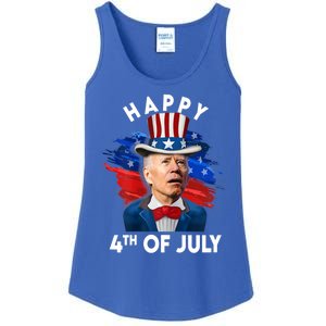 Joe Biden Happy Fourth Of July Funny Gift Usa Flag Memorial Day Cool Gift Ladies Essential Tank