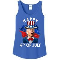 Joe Biden Happy Fourth Of July Funny Gift Usa Flag Memorial Day Cool Gift Ladies Essential Tank