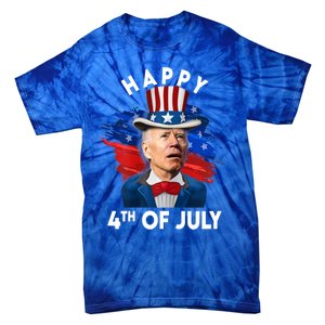 Joe Biden Happy Fourth Of July Funny Gift Usa Flag Memorial Day Cool Gift Tie-Dye T-Shirt