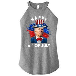 Joe Biden Happy Fourth Of July Funny Gift Usa Flag Memorial Day Cool Gift Women's Perfect Tri Rocker Tank